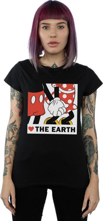 Image du produit Disney - T-shirt MICKEY MOUSE HEART THE EARTH - Femme (S)