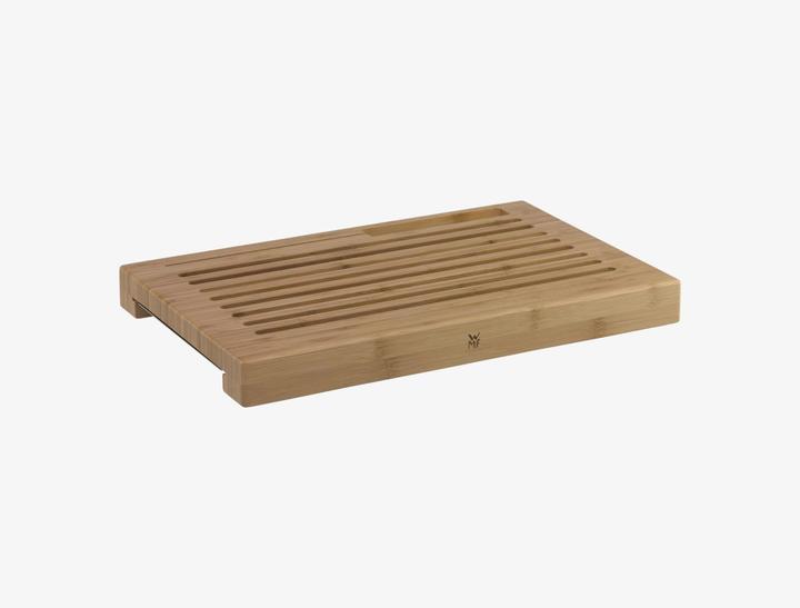 Actual product image WMF Bread cutting board with crumb catcher Bamboo in grid form and blade-friendly