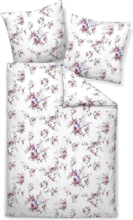 Produktbild Janine Mako-Satin Bettwäsche Milano 45034-05 bordeaux traube (Bettwäsche Set, 155 x 220 cm, 80 x 80 cm)