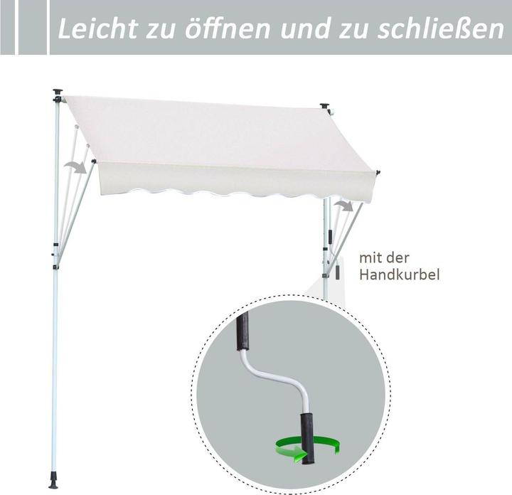 Produktbild Outsunny Markise mit Handkurbel (2 m)