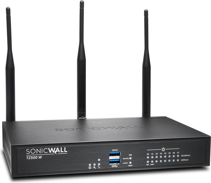 Produktbild SonicWall TZ 500 Wireless Total Secure Advanced Edition 1 Year