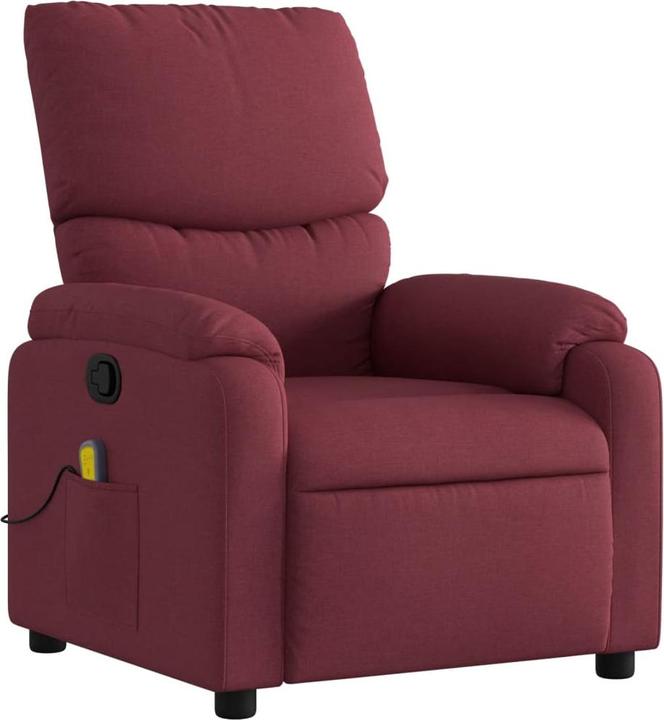 Produktbild VidaXL Massagesessel Weinrot Stoff,Farbe: Weinrot,Material: Stoff