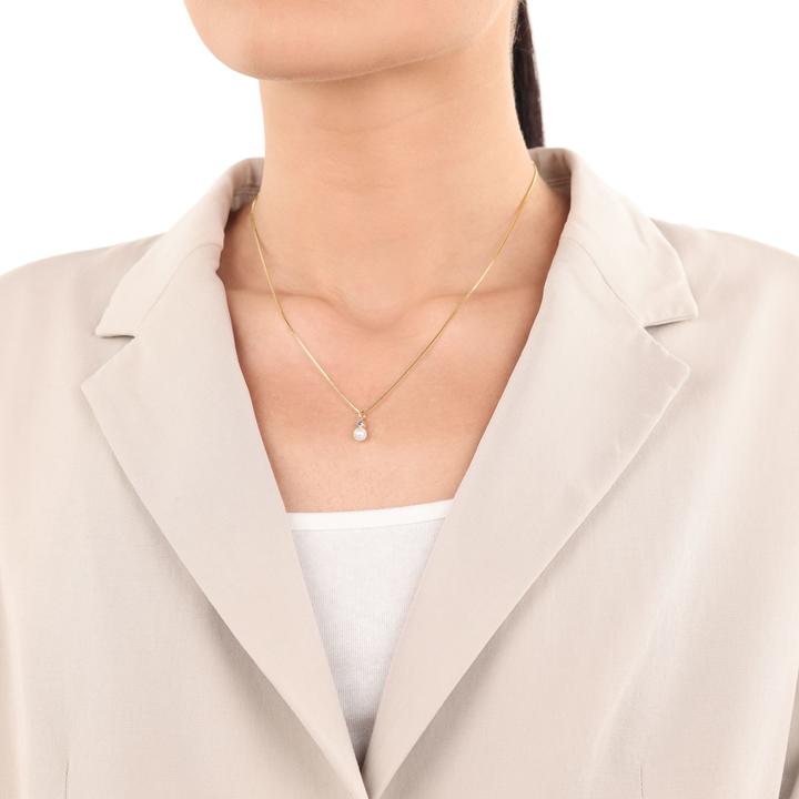 Produktbild Amor Anhänger für Damen, Gold 375, Zirkonia synth., Süsswasserzuchtperle (Gold 375, 9 ct)