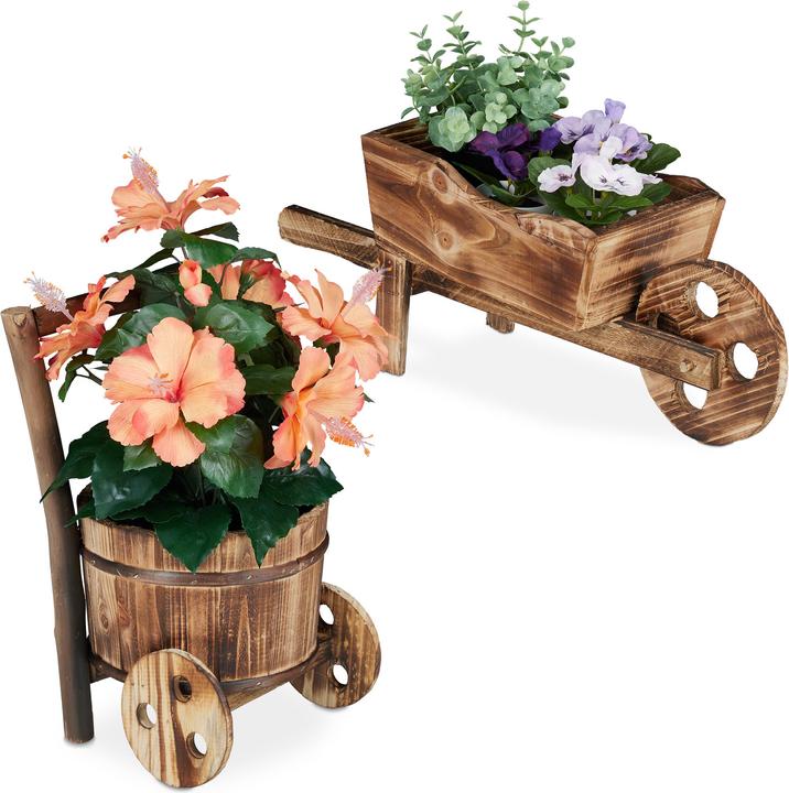 Produktbild Relaxdays Pflanzschubkarre (19 cm)