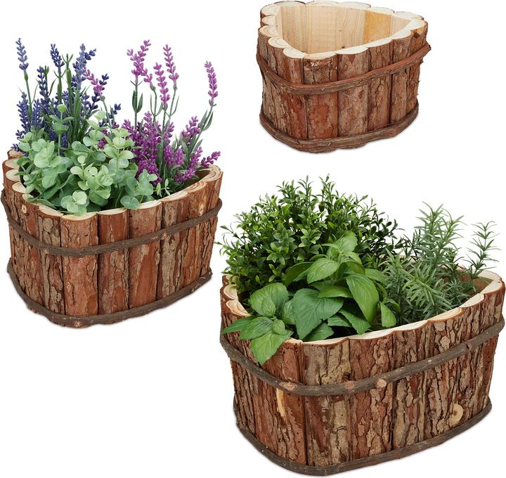 Image du produit Relaxdays Bacs fleurs (29 cm)