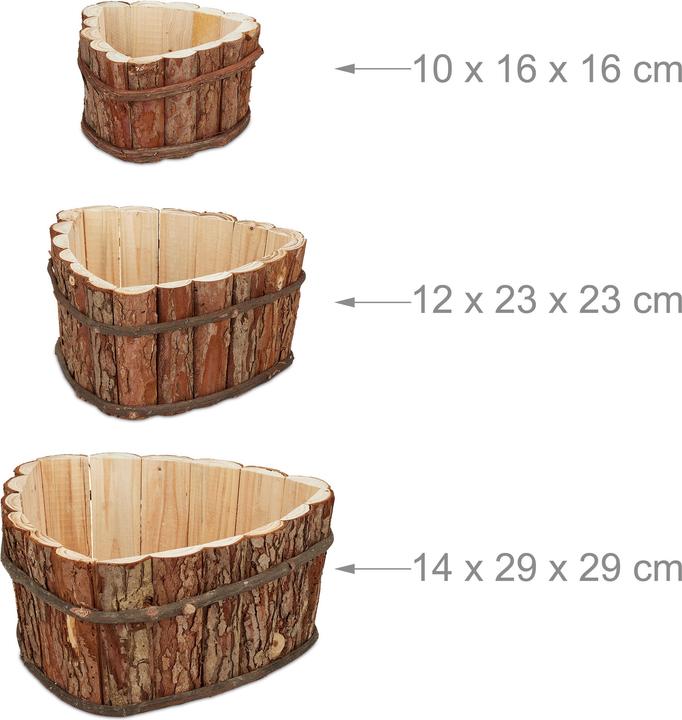 Image du produit Relaxdays Bacs fleurs (29 cm)
