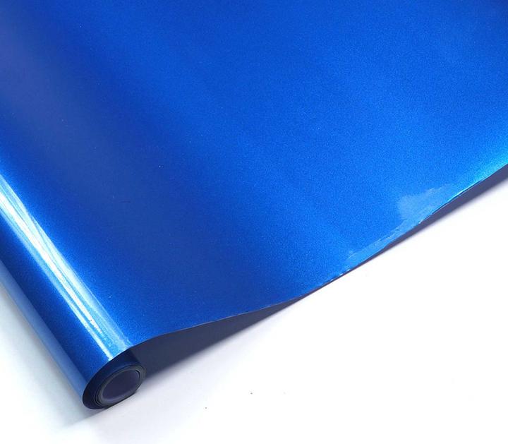 Actual product image Planet-Hobby Iron-on foil Metalic Blue 10 metres