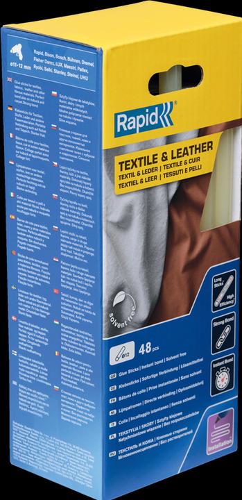 Produktbild Rapid Textil & Leder Klebesticks Ø12x190mm 48 Stück