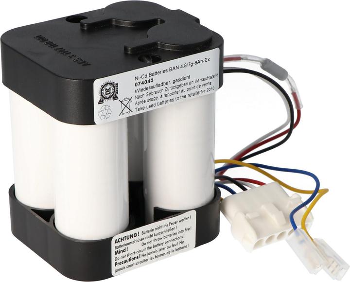 Produktbild XCell Originalakku passend für BOSCH HSE7 Ex-geschützt + 5x Kabel, SEB5.3, SEB8 (4.8 V)