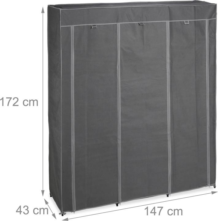 Actual product image Relaxdays Anna Wardrobe (147 x 43 x 172 cm)