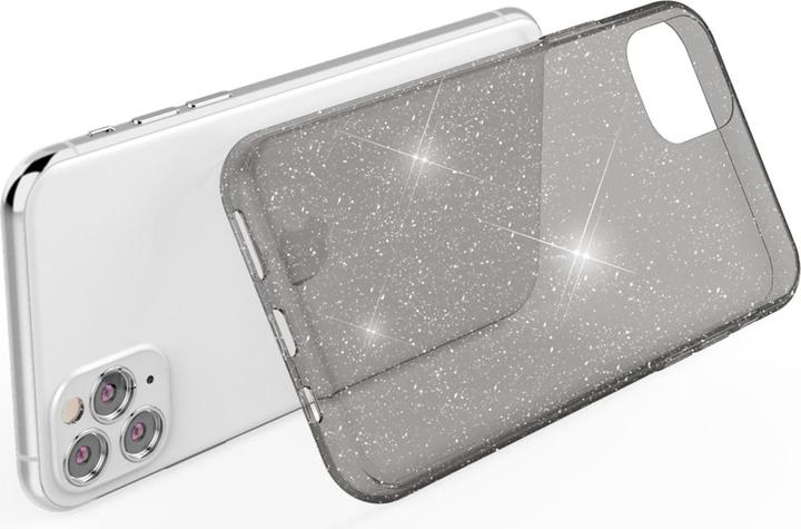 Actual product image Nalia Clear glitter silicone cover (Apple iPhone 11 Pro)