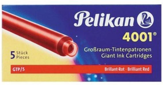 Produktbild Pelikan Grossraumpatrone 4001 GTP/5 (Füllertinte, Rot)
