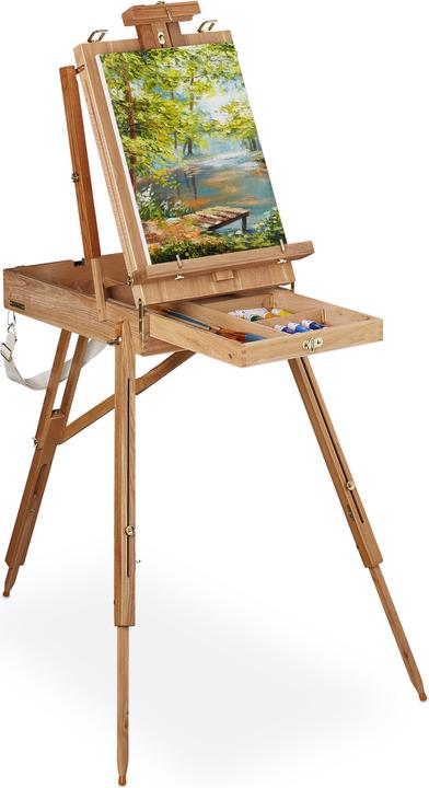 Actual product image Relaxdays Suitcase easel