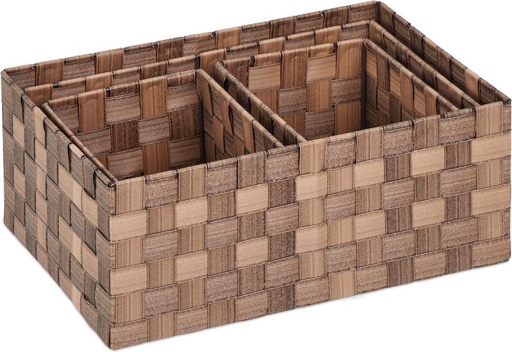 Actual product image Relaxdays Storage Basket (4 x, 37 x 26 x 15 cm)