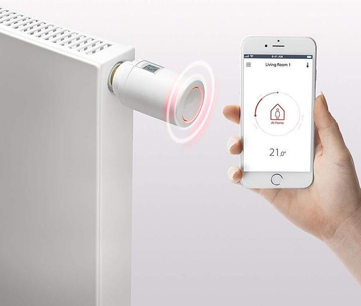Actual product image Danfoss ECO radio radiator thermostat