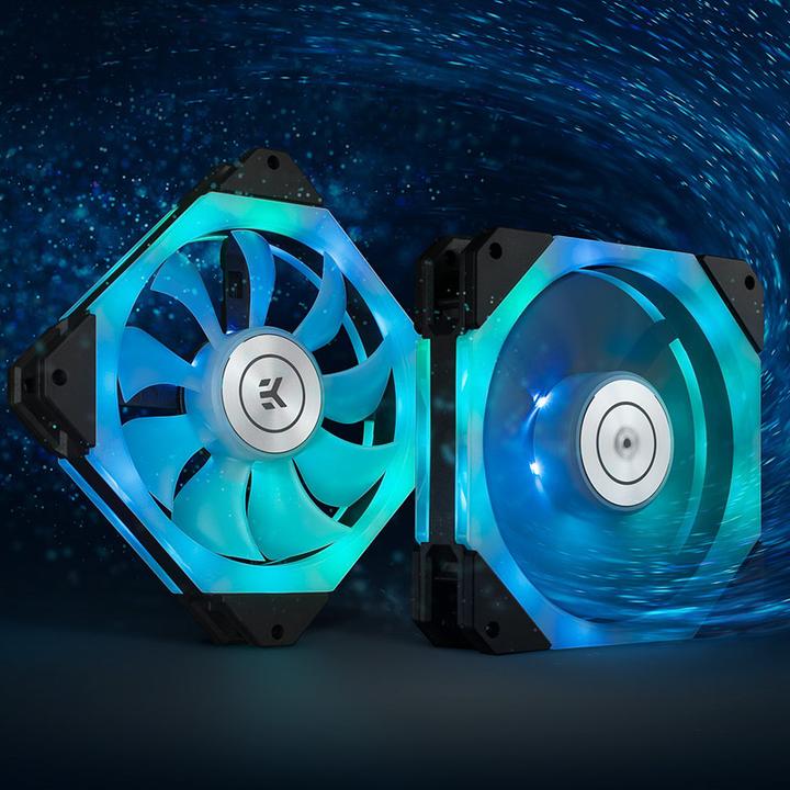 Immagine prodotto EKWB Ventola EK-Quantum Impulse 120 D-RGB PWM - 120 mm, nera (120 mm, 1 x)