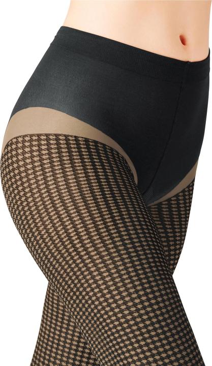 Actual product image Falke Houndstooth tights, colour 4169 powder, size 42-44 (15 DEN, 42 - 44)