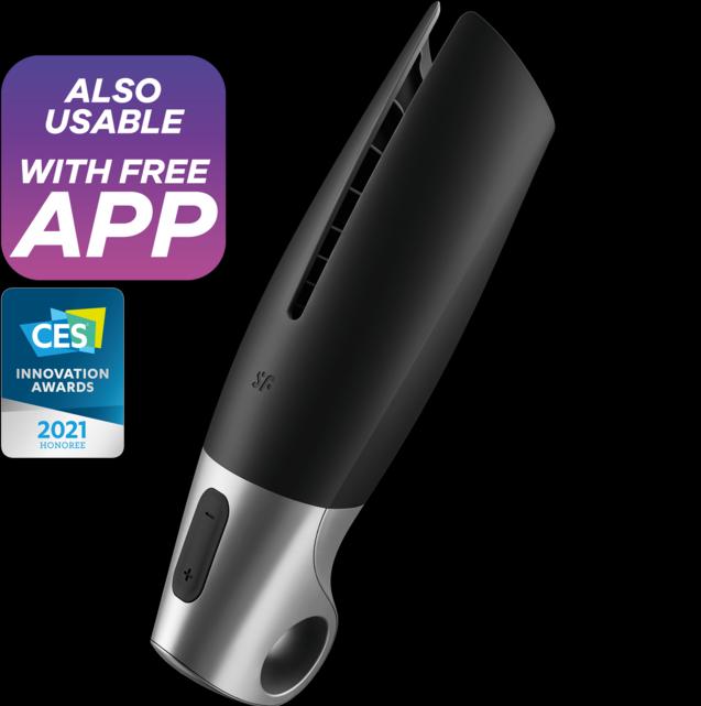 Actual product image Satisfyer Power Masturbator - Black / Silver