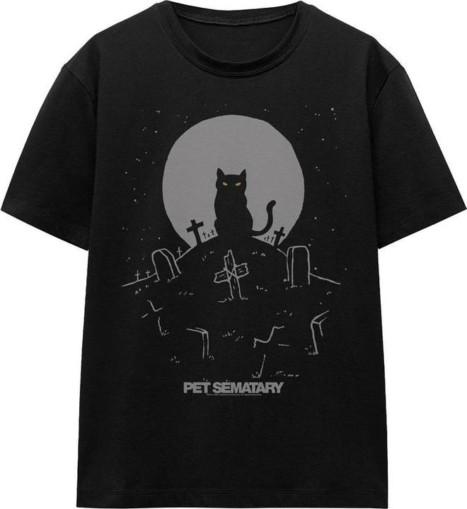 Immagine prodotto Pet Sematary Cat With Tombstones Maglietta Adulto Unisex (L)