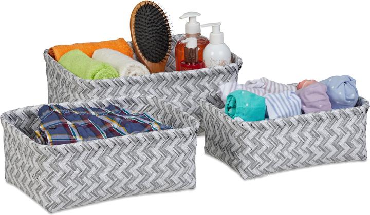 Relaxdays Storage Basket (3 x, 35 x 26 x 15 cm)