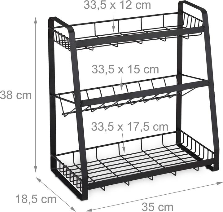 Actual product image Relaxdays Spice rack