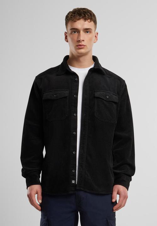 Produktbild Brandit Corduroy Classic Langarm-Shirt Grösse 7XL Farbe Schwarz (7XL)