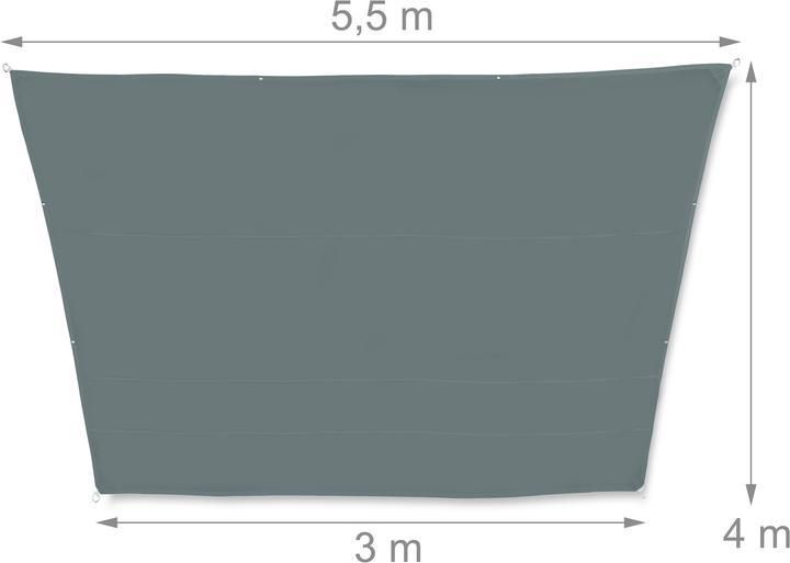 Actual product image Relaxdays Shade sail (550 x 400 x 0.5 cm)
