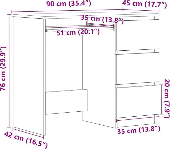 Immagine prodotto VidaXL Ilke (90 x 45 x 76 cm)