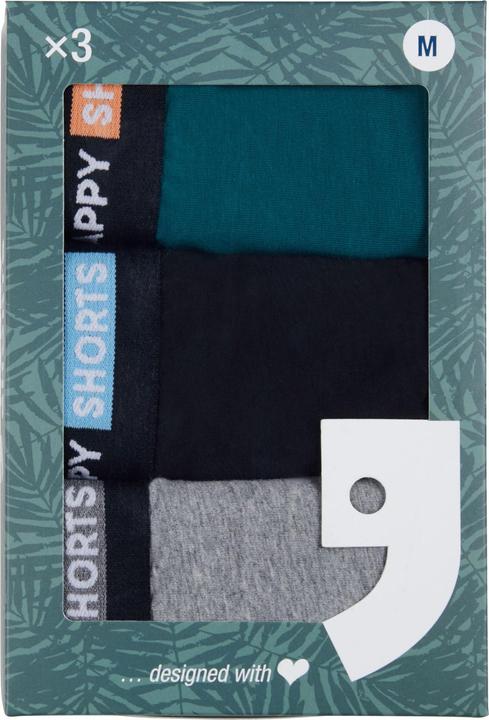 Image du produit Happy shorts Retro Boxer Jersey (M, Lot de 3)