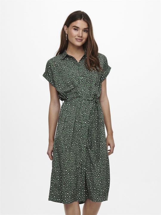 Image du produit Only Robe chemisier avec ceinture à nouer (40)