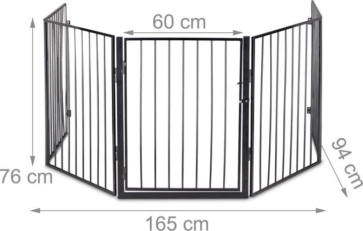 Immagine prodotto Relaxdays Cancelletto sicurezza camino (300 x 1,5 x 76 cm)