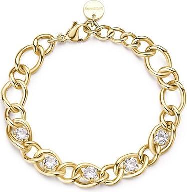 Brosway - Distinctive gold-plated bracelet with cubic zirconia Ribbon BBN40