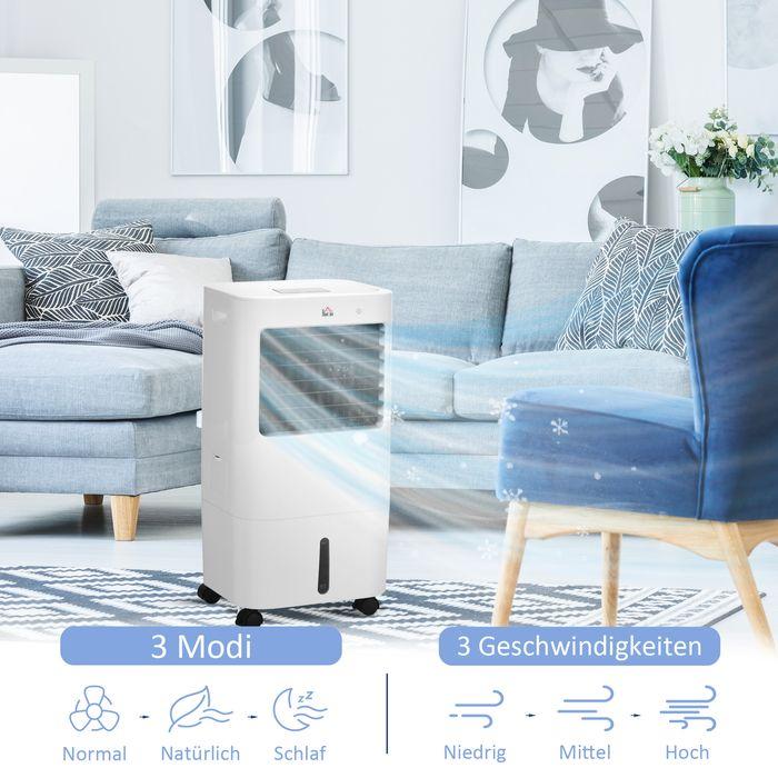 Actual product image Swisshandel24 3 in 1 Mobile Klimaanlage mit Luftbefeuchtung Wasserkühlung 15L Klimagerät (20 m²)