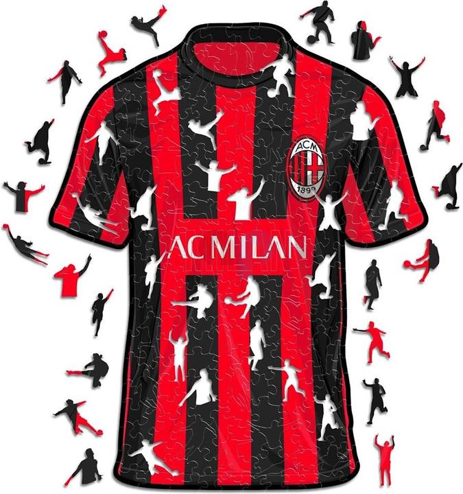 Produktbild Iconic AC Milan - Trikot - Holz Puzzle Grösse S (150 Teile) (150 Teile)