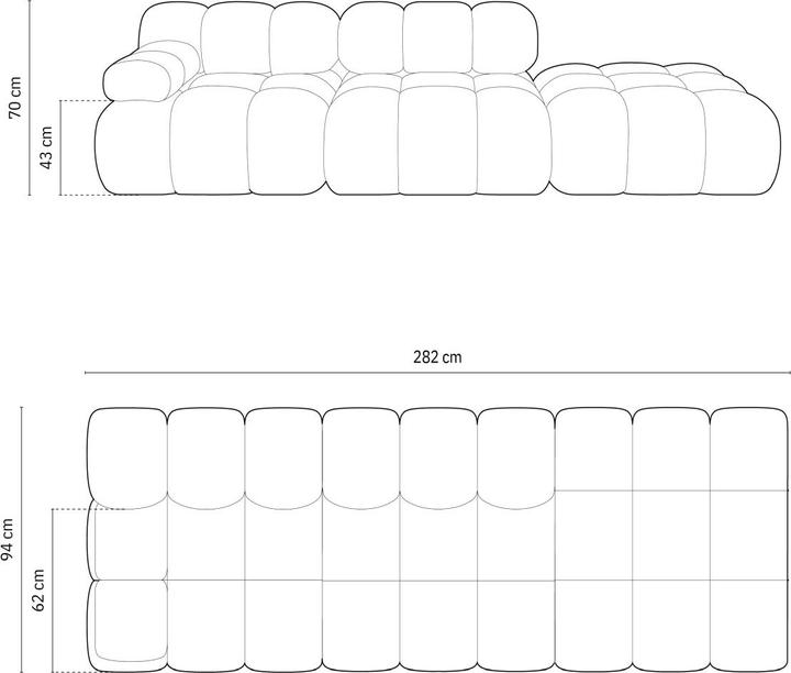 Actual product image Micadoni Bellis (4-seater, 2 person sofa, 3-seater)