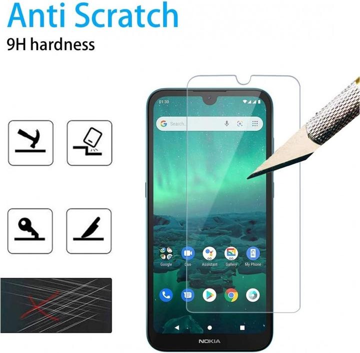 Productafbeelding Screenguard Nokia 1.3 Beschermende Glas/Folie Hoesje Vriendelijk Ontwerp (1 Stuk, Nokia 1.3)