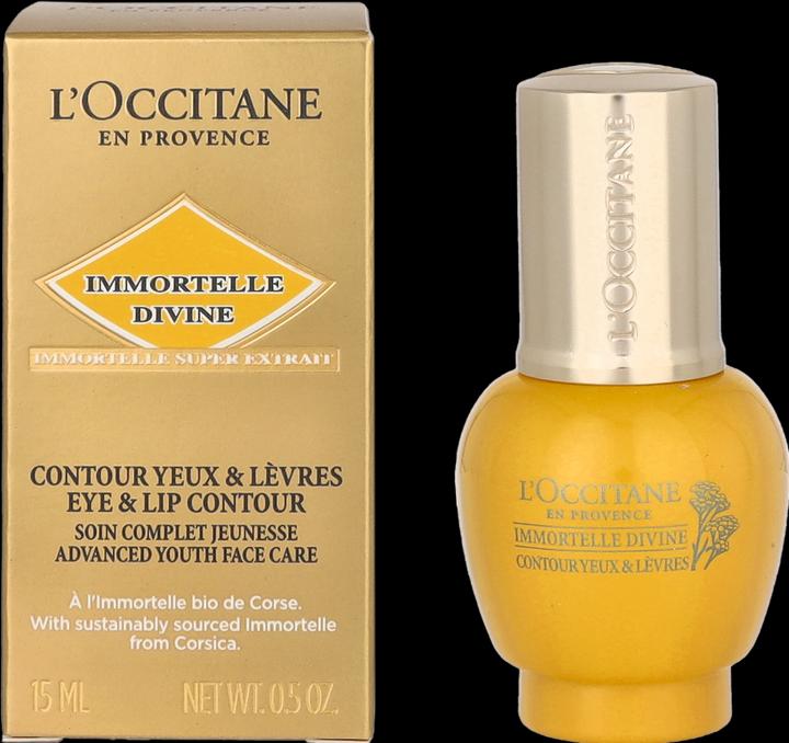 Actual product image L'Occitane Immortelle Divine Eye and Lip Contour Care (Fluid, 15 ml, Day)