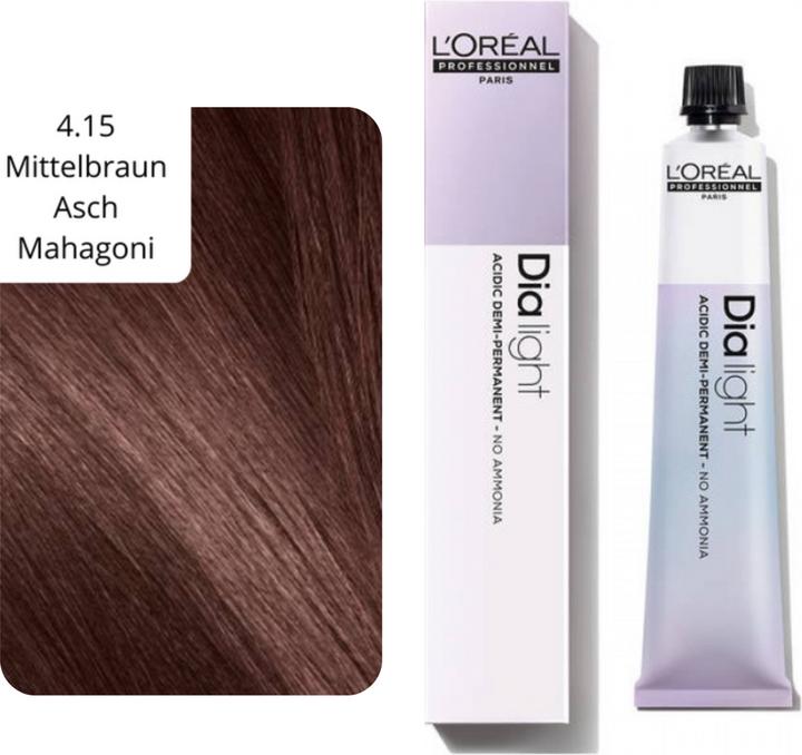 Image du produit L'Oréal Professionnel Dialight (4,15 Frêne brun moyen acajou frêne acajou)
