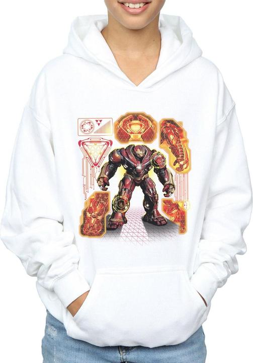 Immagine prodotto Avengers Infinity War Hulkbuster Blueprint Felpa con Cappuccio Ragazzi (116)