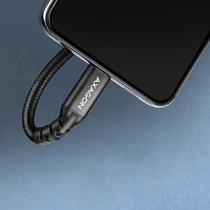 Actual product image Axagon BUCM32-CF15AB Kabelis Extension Cable Gen2 USB-C - USB-C 1.5 m, 5 A, 20 Gbit (1.50 m, USB 3.2 Gen 2x2)