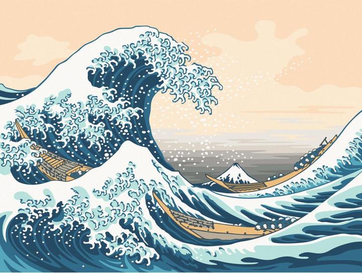 Produktbild Ravensburger Malen nach Zahlen The Great Wave (Hokusai)