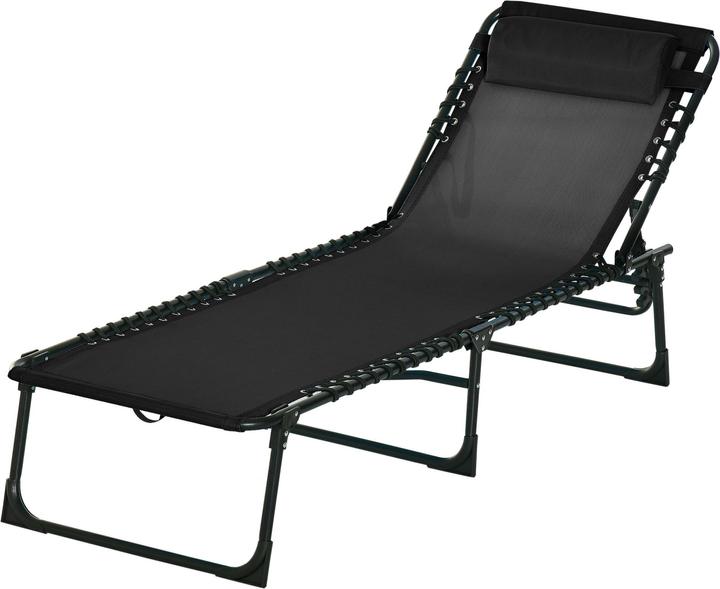 Immagine prodotto Outsunny Lettino pieghevole con funzione di ripiegamento (197 cm)