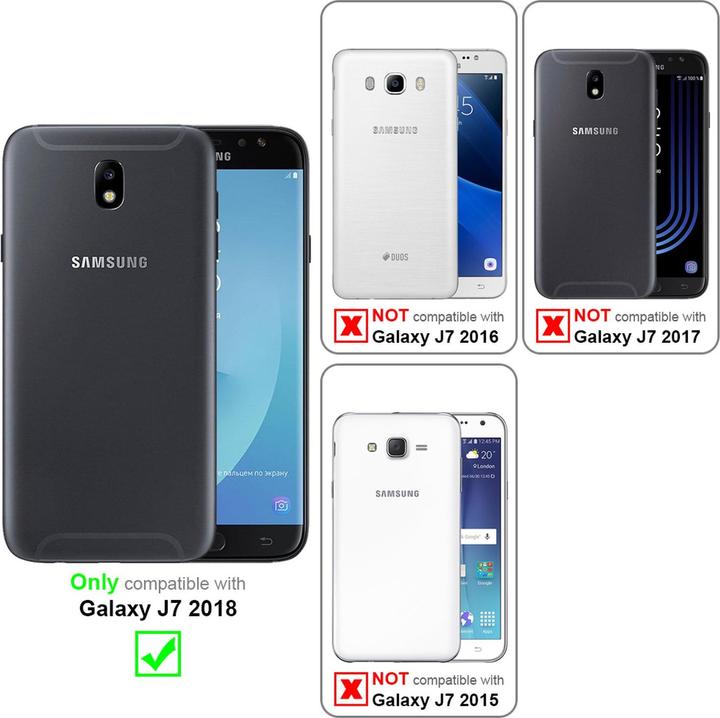 Produktbild Cadorabo Book mit Standfunktion Cover (Samsung Galaxy J7 2018)