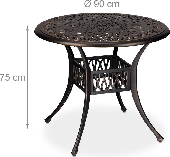 Produktbild Relaxdays Gartentisch (90 cm)