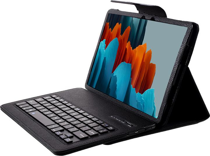 Actual product image Cazy Keyboard cover compatible with Samsung Galaxy Tab S7/S8 - Protective case with magnetic detachable (Eng. Int., Galaxy Tab S7, Galaxy Tab S8)