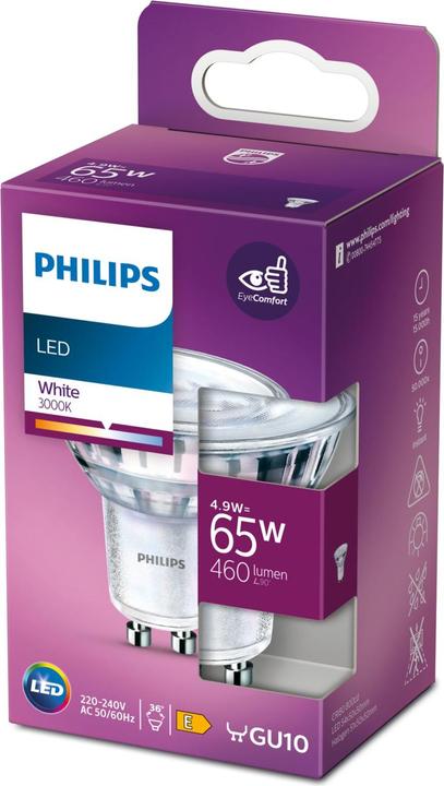Productafbeelding Philips Lamp (GU10, 4.90 W, 460 lm, 1 x, E)