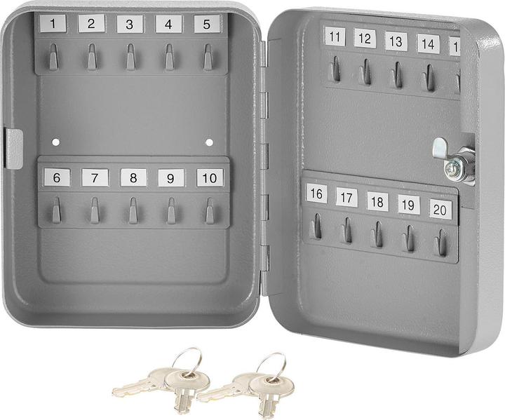 Image du produit Xcase Armoire à clés en acier pour 20 clés avec 2 clés de sécurité
