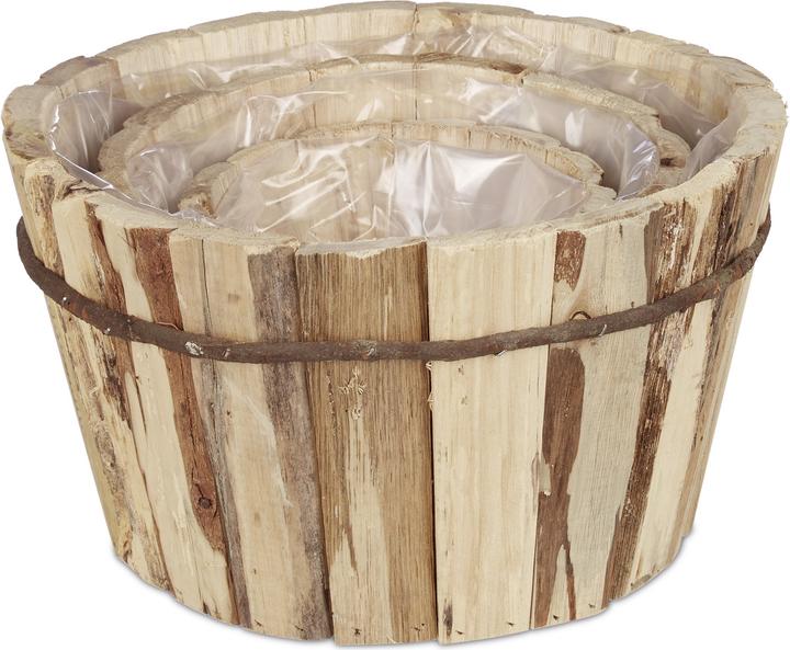 Produktbild Relaxdays Holz-Blumentopf (30 cm)