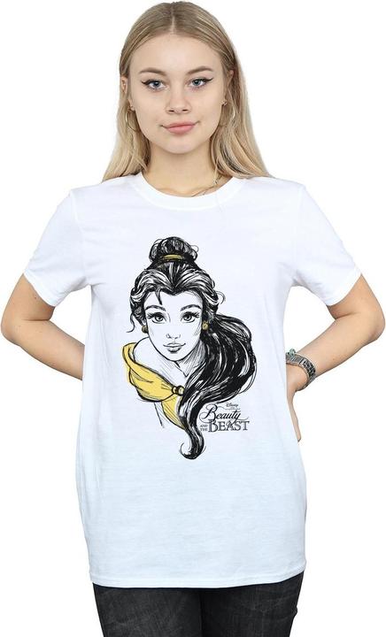Immagine prodotto Disney Belle Sketch Maglietta Ampia Donna (S)