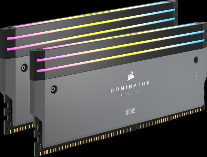 Produktbild Corsair DOMINATOR Titanium Light Enhancement Kit, 2-up config, Functional LEDs, Grey Heatsink, no DRAM ICs (RGB)